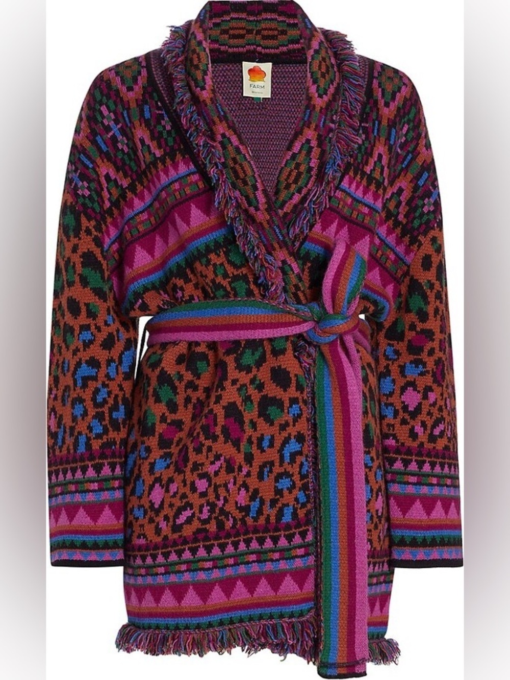 Farm Rio Ainika Tapestry Cardigan Sz. L